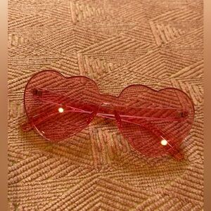EUC. Heart shape frameless glasses. Funky and fun. Perfect for Valentine’s Day